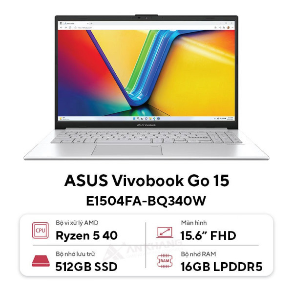 Laptop ASUS Vivobook Go 15 E1504FA-BQ340W