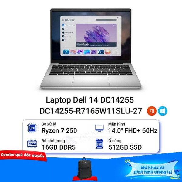 Laptop Dell 14 DC14255 DC14255-R7165W11SLU-27