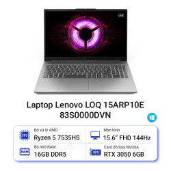 Laptop Lenovo LOQ 15ARP10E 83S0000DVN