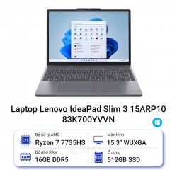 Laptop Lenovo IdeaPad Slim 3 15ARP10 83K700YVVN