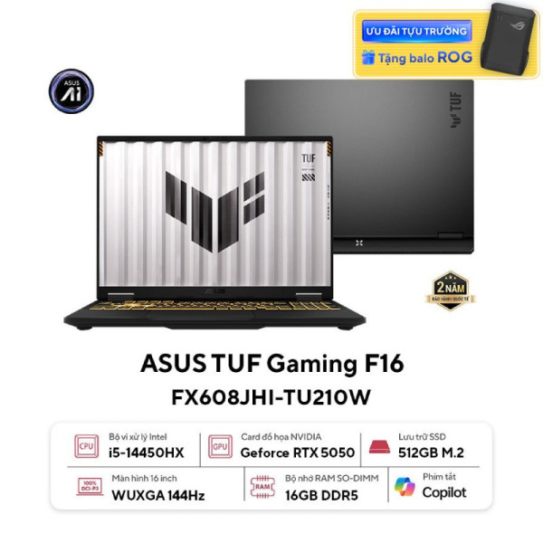 Laptop ASUS TUF Gaming F16 FX608JHI-TU210W