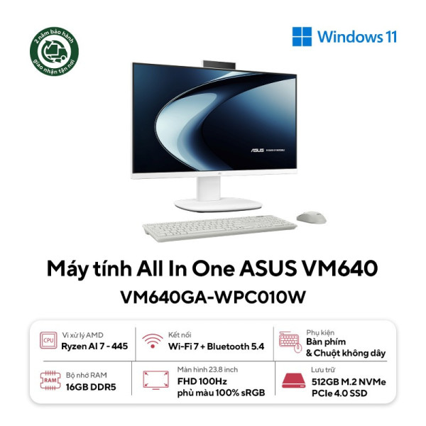 Máy tính All in one ASUS V600 AiO VM640GA-WPC010W