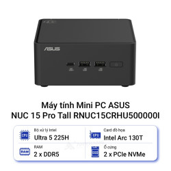 Máy tính Mini PC ASUS NUC 15 Pro Tall RNUC15CRHU500000I