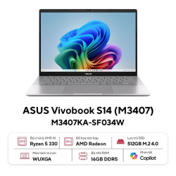 Laptop ASUS Vivobook S14 M3407KA-SF034W