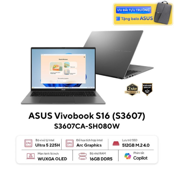 Laptop ASUS Vivobook S16 S3607CA-SH080W
