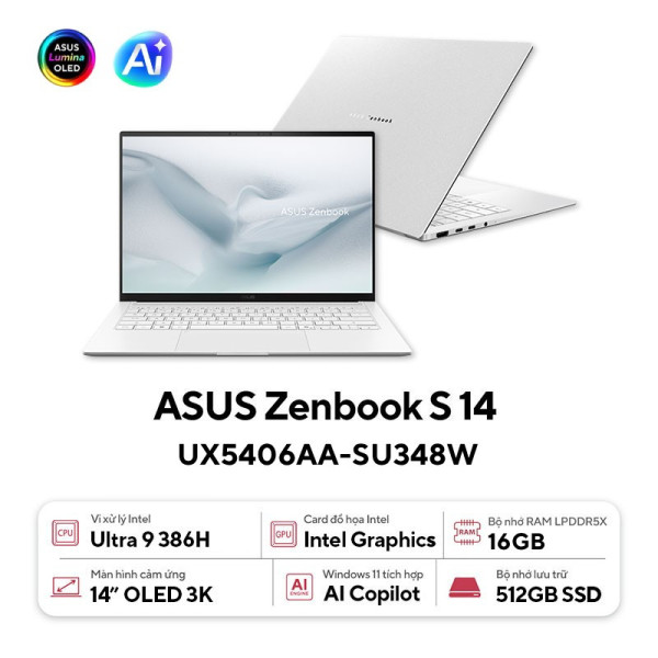Laptop ASUS Zenbook S 14 UX5406AA-SU348W