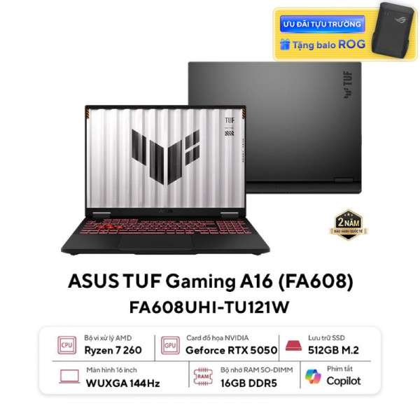 Laptop ASUS TUF Gaming A16 FA608UHI-TU121W