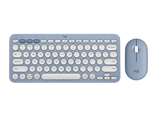 Bộ bàn phím chuột Bluetooth Logitech Pebble 2 Combo màu xanh (920-012190)