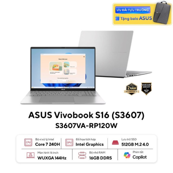 Laptop ASUS Vivobook S16 S3607VA-RP120W