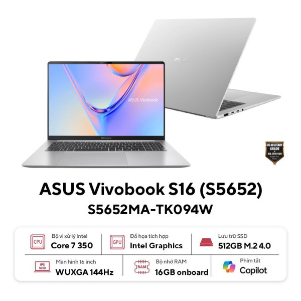 Laptop ASUS Vivobook S16 S5652MA-TK094W