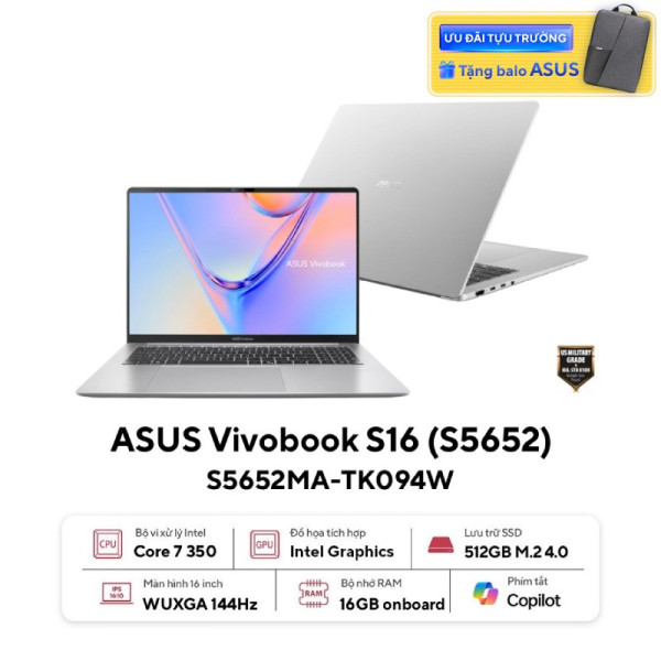 Laptop ASUS Vivobook S16 S5652MA-TK094W