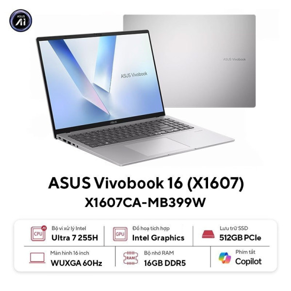 Laptop ASUS Vivobook 16 X1607CA-MB399W