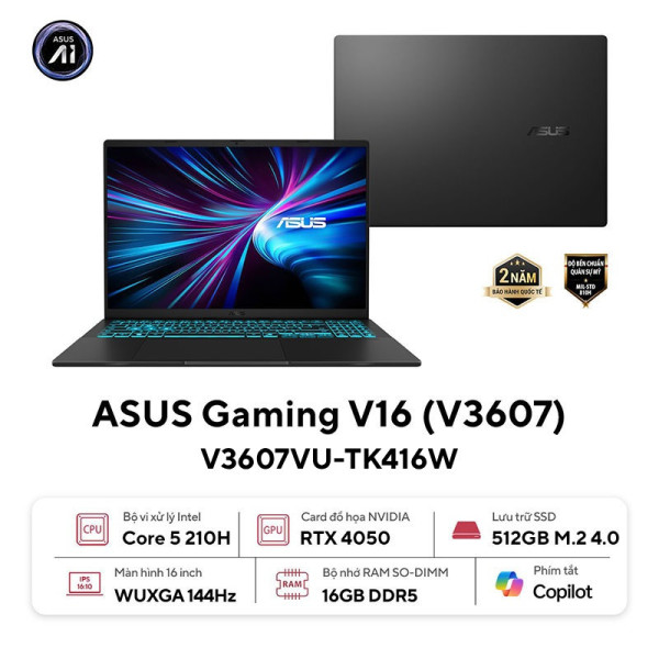 Laptop ASUS Gaming V16 V3607VU-TK416W