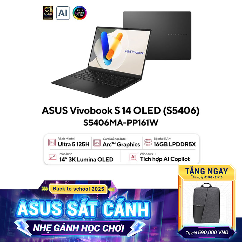 Laptop ASUS Vivobook S 14 OLED S5406MA-PP161W