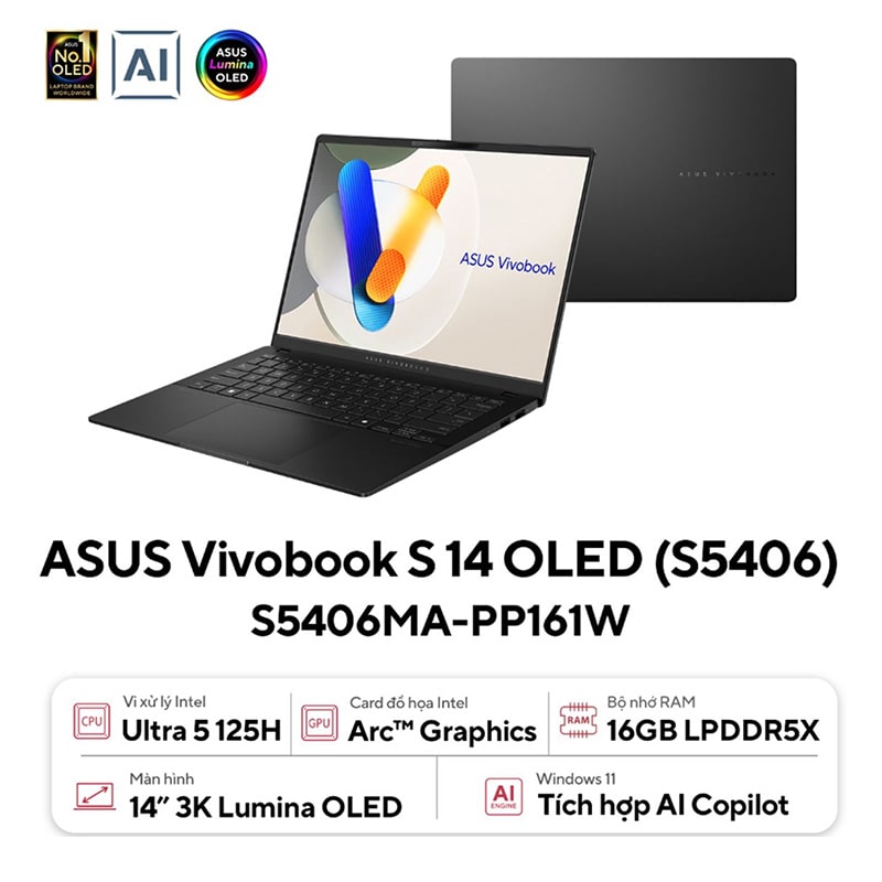 Laptop ASUS Vivobook S 14 OLED S5406MA-PP161W