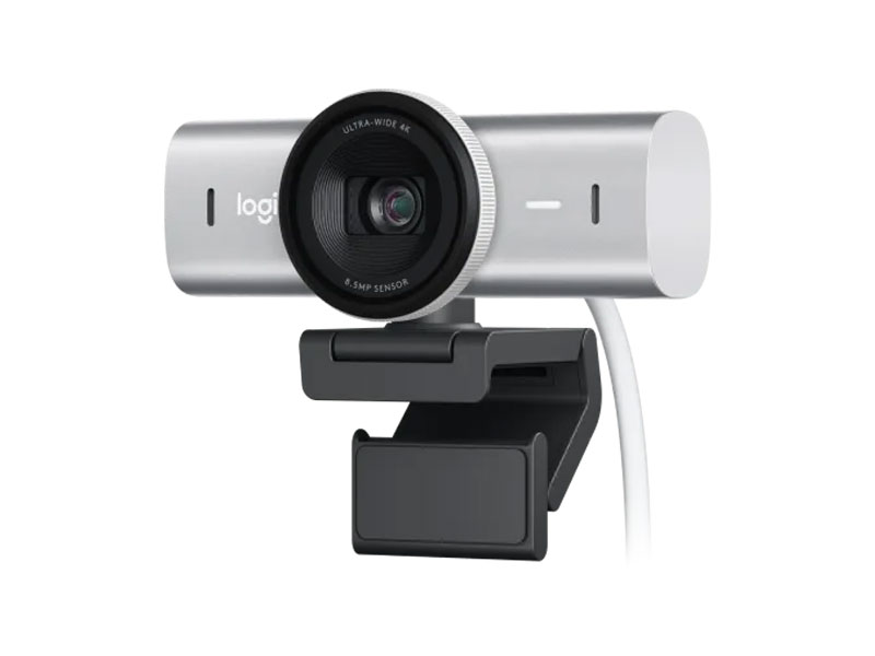 Webcam Logitech MX Brio 4K Ultra HD Xám nhạt (Pale Gray)