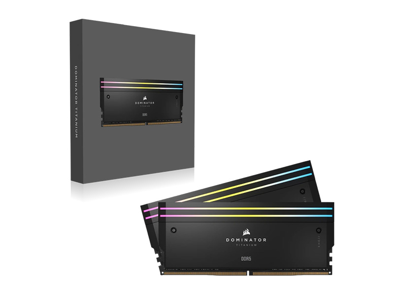 Ram Corsair Dominator Titanium RGB 32GB (2x16GB) DDR5 6400MHz CMP32GX5M2B6400C32