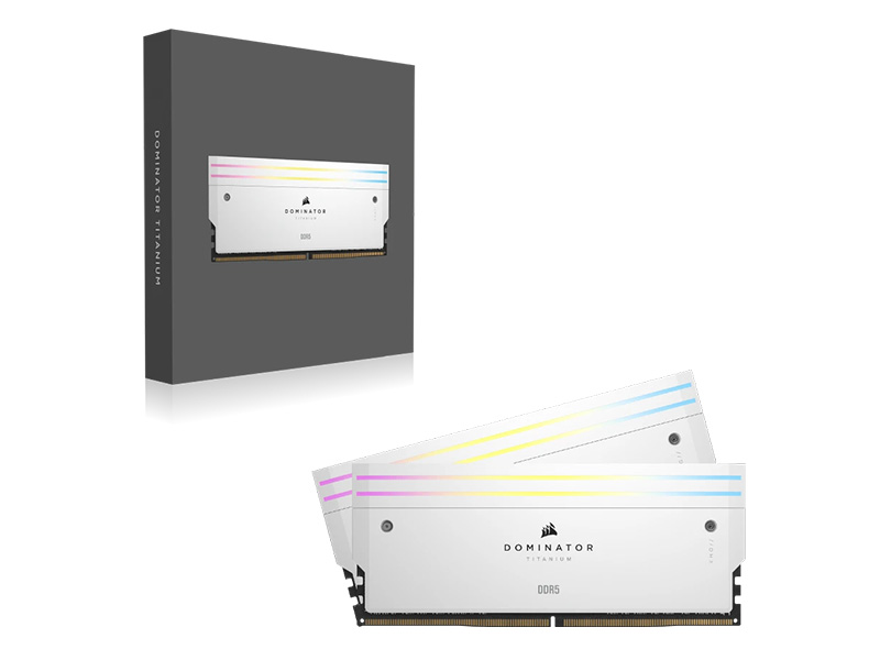 Ram Corsair Dominator Titanium RGB 32GB (2x16GB) DDR5 6400MHz CMP32GX5M2B6400C32W