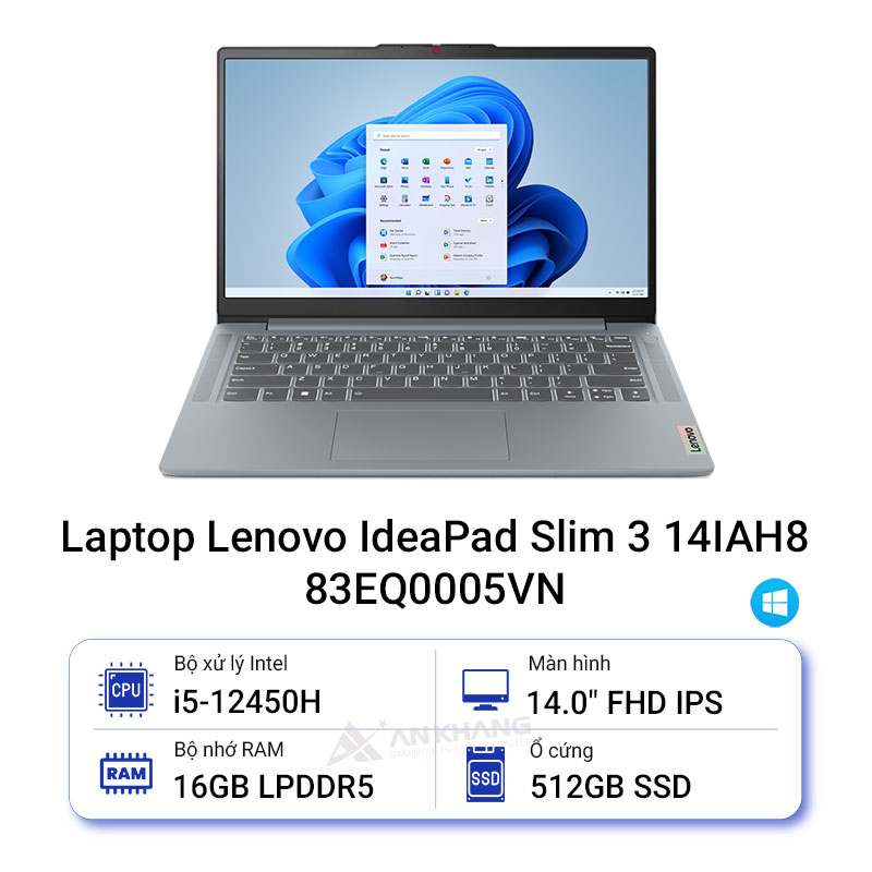 Laptop Lenovo IdeaPad Slim 3 14IAH8 83EQ0005VN