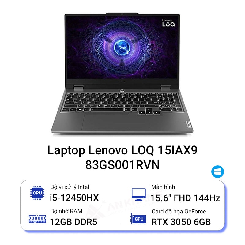 Laptop Lenovo LOQ 15IAX9 83GS001RVN