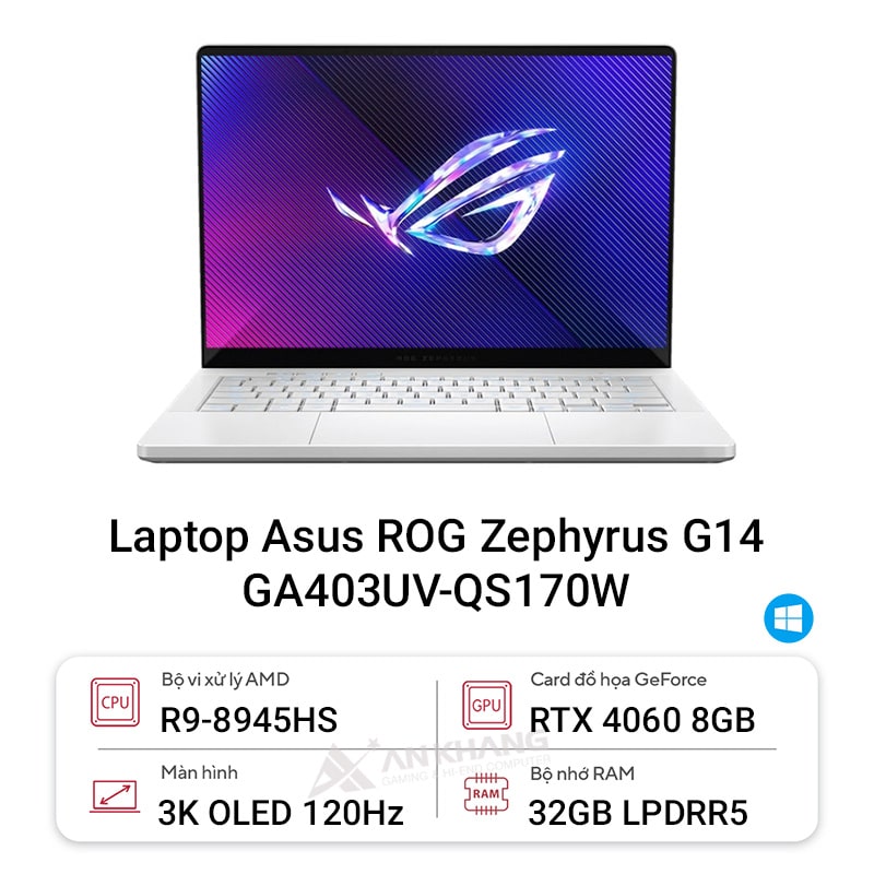 Laptop Asus ROG Zephyrus G14 GA403UV-QS170W