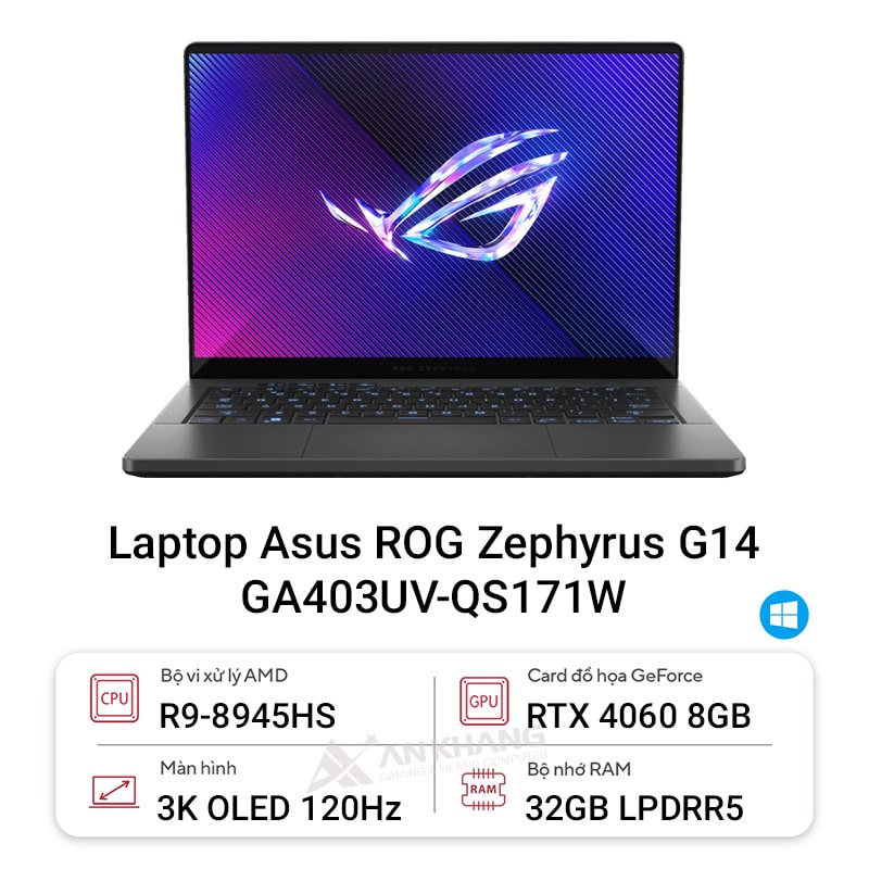 Laptop Asus ROG Zephyrus G14 GA403UV-QS171W