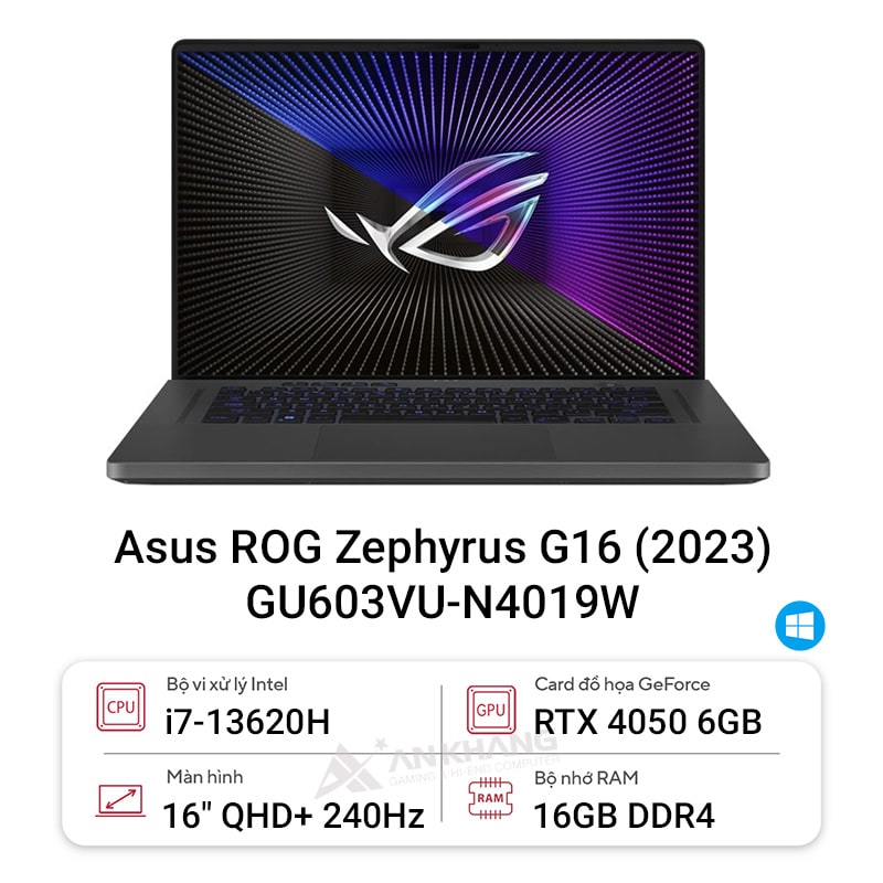 Laptop Asus ROG Zephyrus G16 GU603VU-N4019W (2023)