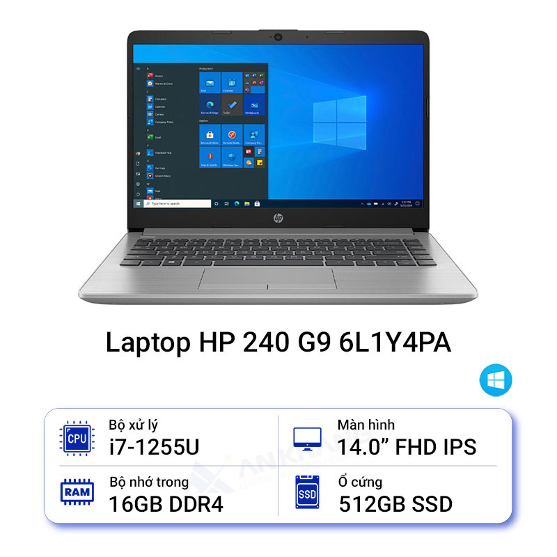 Laptop HP 240 G9 6L1Y4PA (Bản AK)