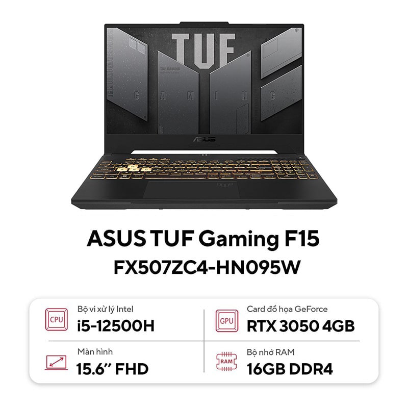 Laptop ASUS TUF Gaming F15 FX507ZC4-HN095W