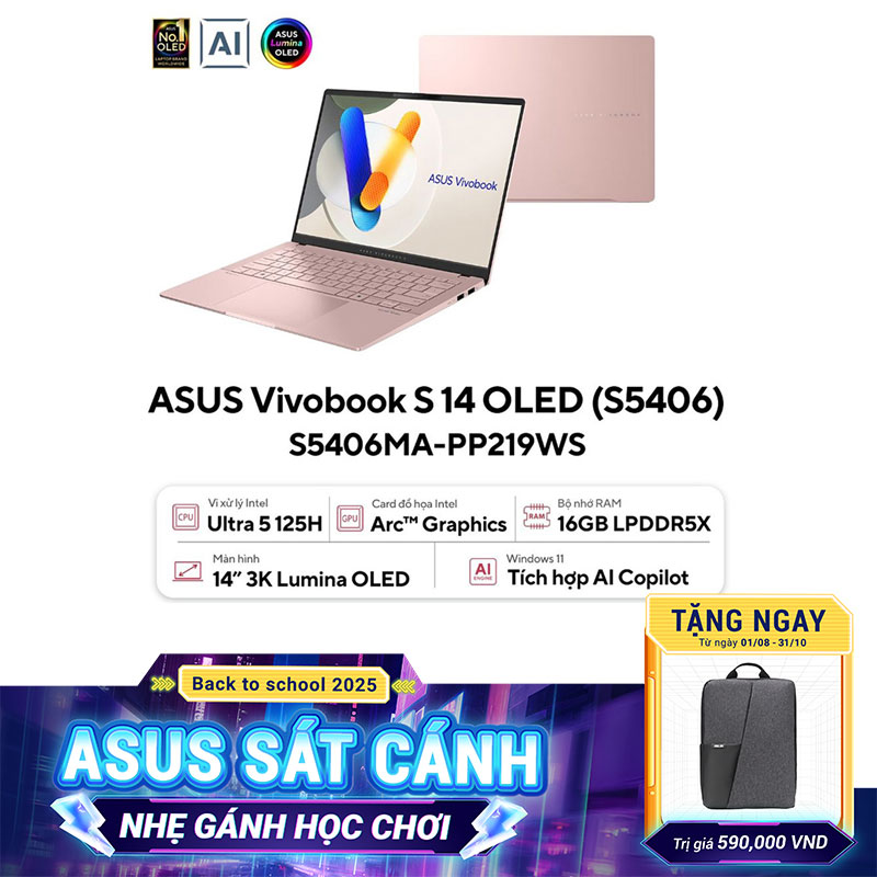 Laptop ASUS Vivobook S 14 OLED S5406MA-PP219WS