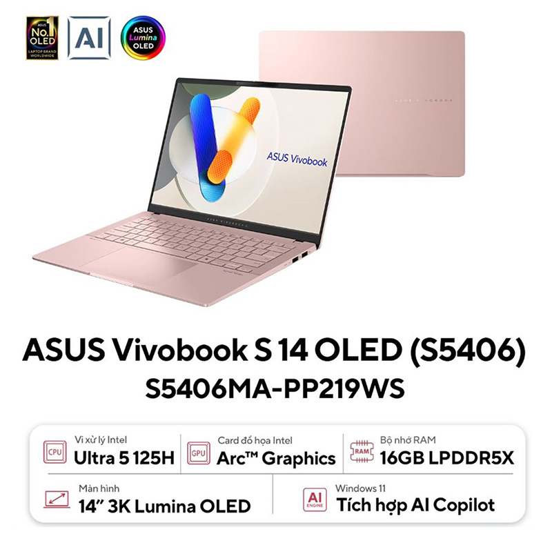 Laptop ASUS Vivobook S 14 OLED S5406MA-PP219WS