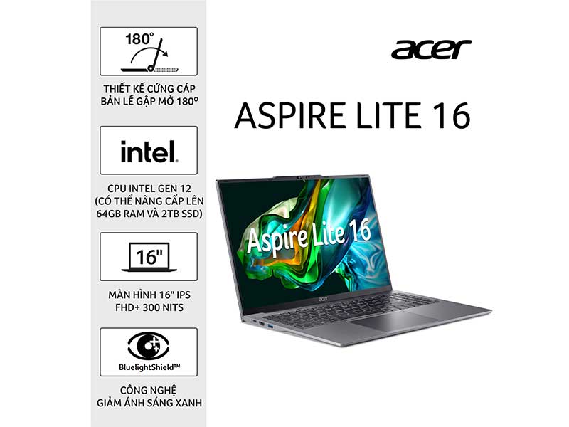 Laptop Acer Aspire Lite AL16-51P-596H NX.KWZSV.002