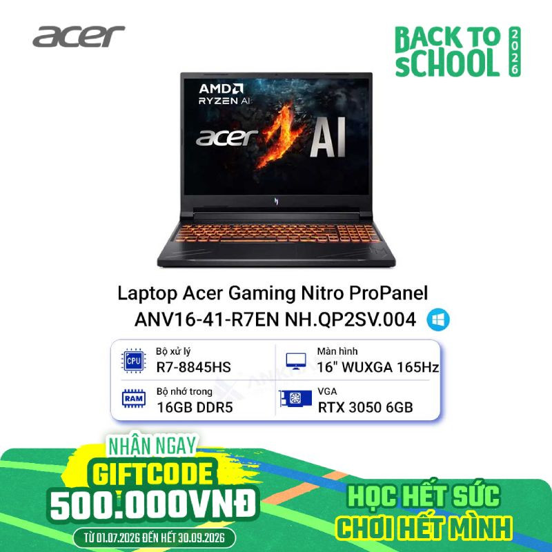 Laptop Acer Gaming Nitro ProPanel ANV16-41-R7EN NH.QP2SV.004