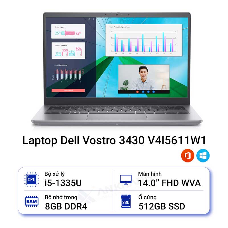 Laptop Dell Vostro 3430 V4I5611W1