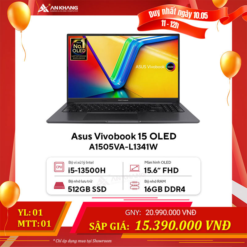 Laptop Asus Vivobook 15 OLED A1505VA-L1341W