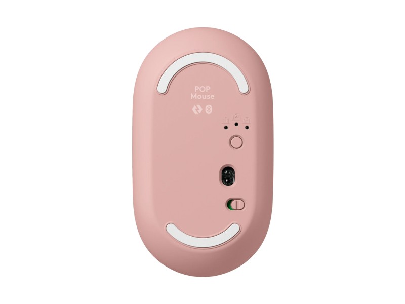 Chuột không dây Emoji Logitech POP Mouse Bluetooth màu hồng (ROSE)