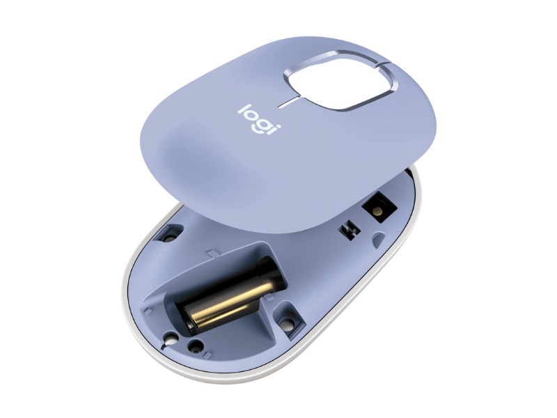 Chuột không dây Emoji Logitech POP Mouse Bluetooth màu tím (LILAC)
