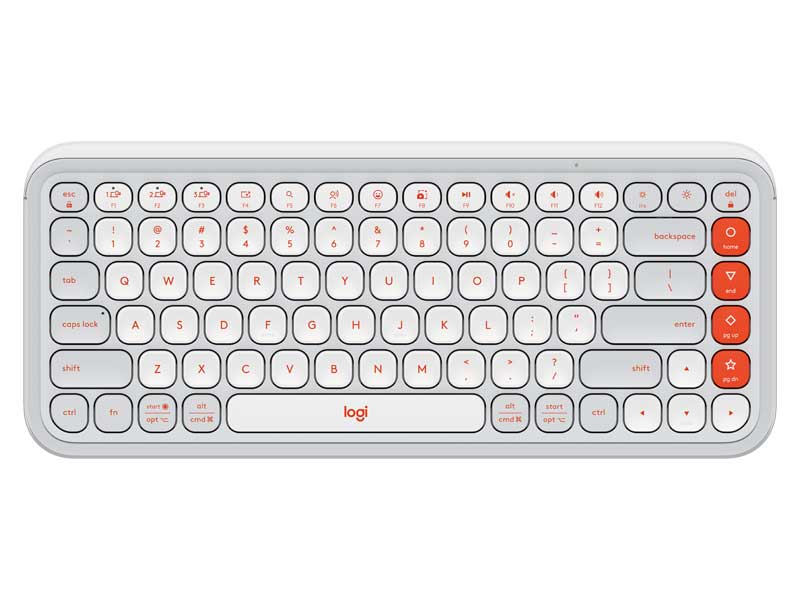 Bàn phím không dây Logitech POP ICON Keys màu trắng (OFF-WHITE)