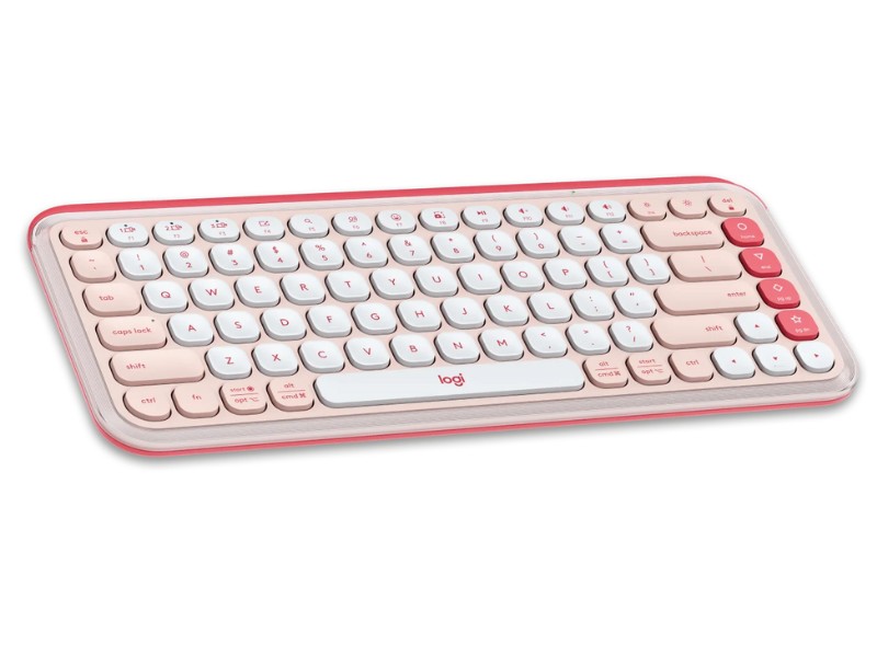 Bàn phím không dây Logitech POP ICON Keys màu hồng (ROSE)