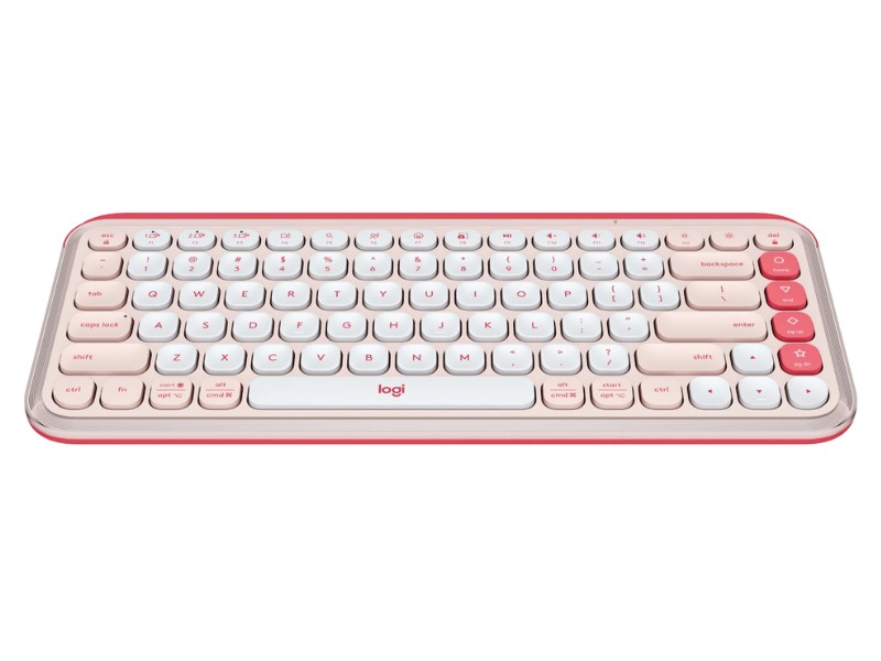 Bàn phím không dây Logitech POP ICON Keys màu hồng (ROSE)