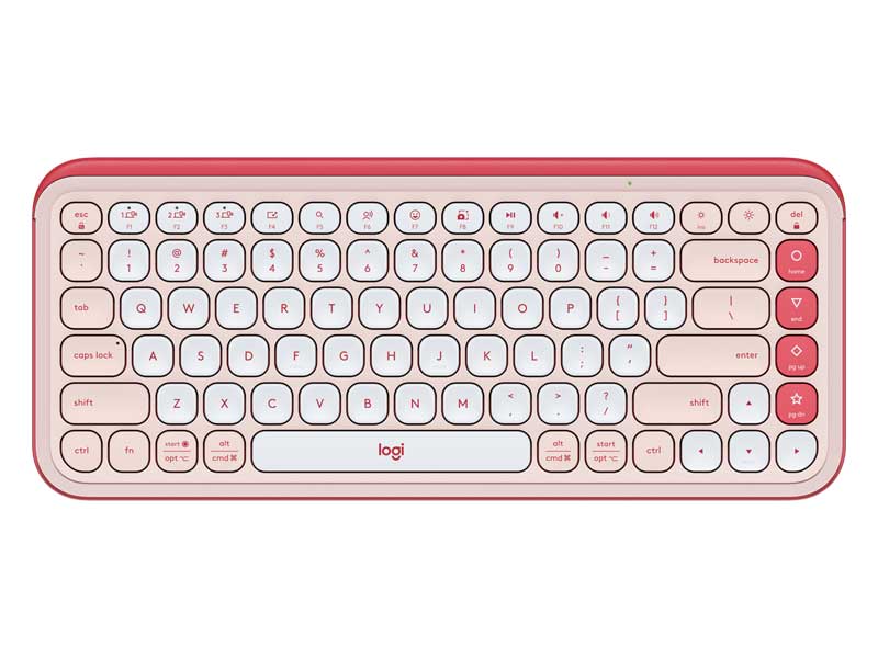 Bàn phím không dây Logitech POP ICON Keys màu hồng (ROSE)