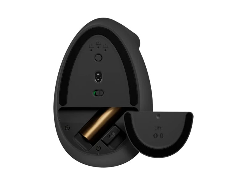 Chuột công thái học Logitech Lift Vertical màu Than chì (Bản AK)