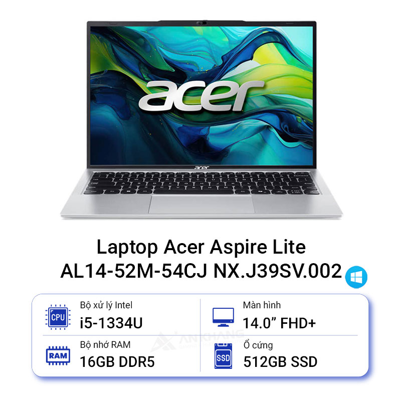 Laptop Acer Aspire Lite AL14-52M-54CJ NX.J39SV.002