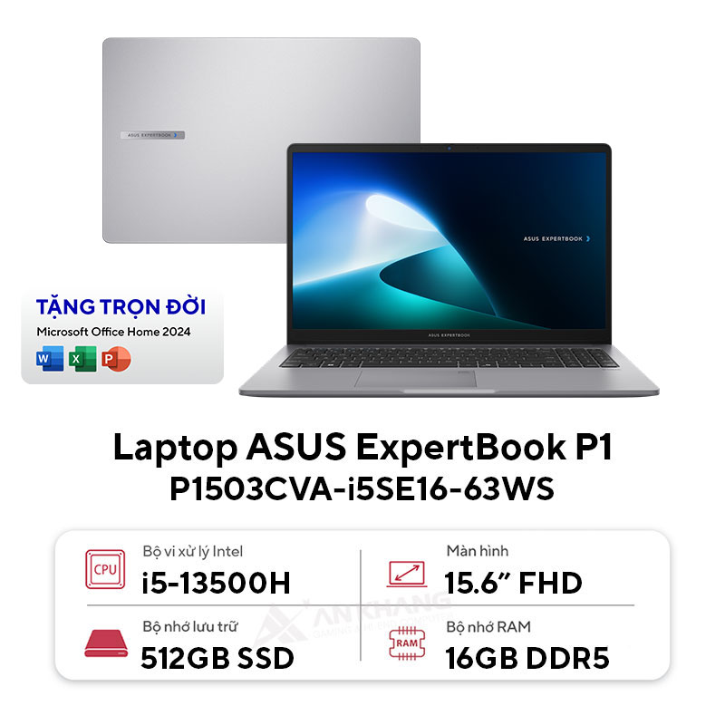 Laptop ASUS ExpertBook P1 P1503CVA-i5SE16-63WS