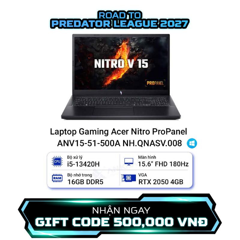 Laptop Gaming Acer Nitro ProPanel ANV15-51-500A NH.QNASV.008