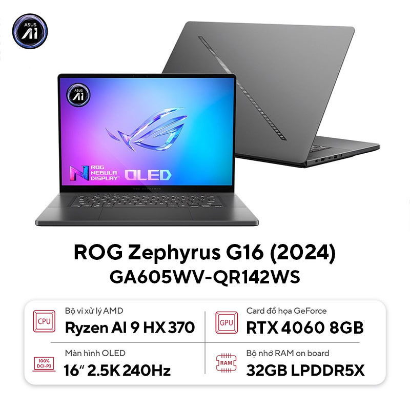 Laptop Asus ROG Zephyrus G16 GA605WV-QR142WS