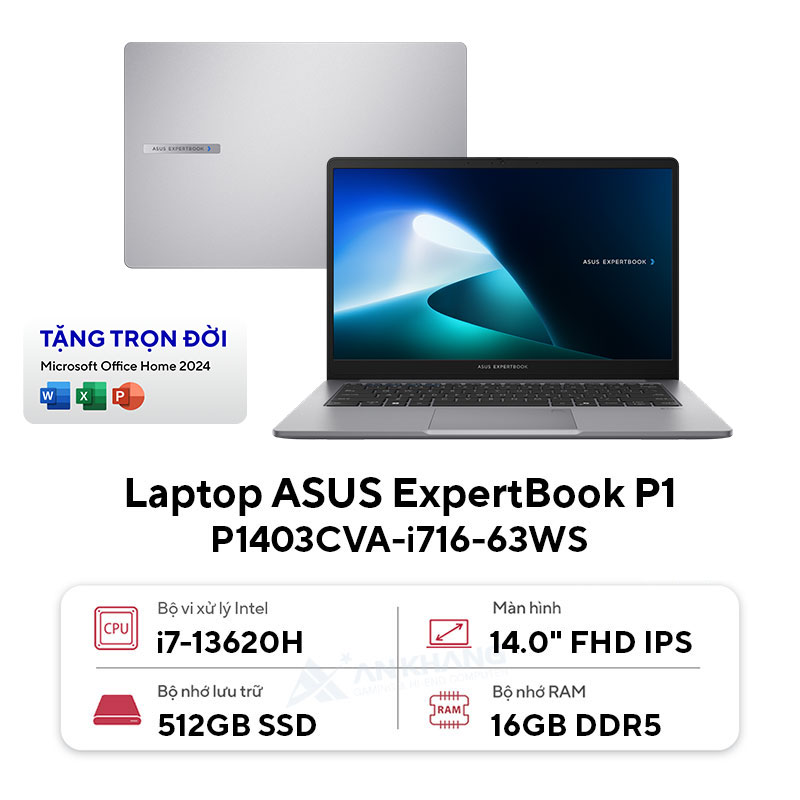 Laptop ASUS ExpertBook P1 P1403CVA-i716-63WS