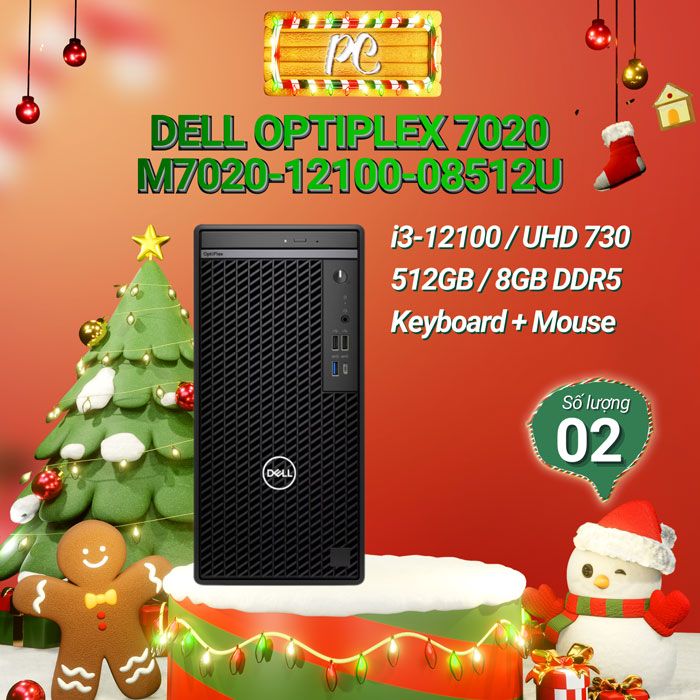 Máy tính để bàn Dell OptiPlex 7020 Tower M7020-12100-08512U