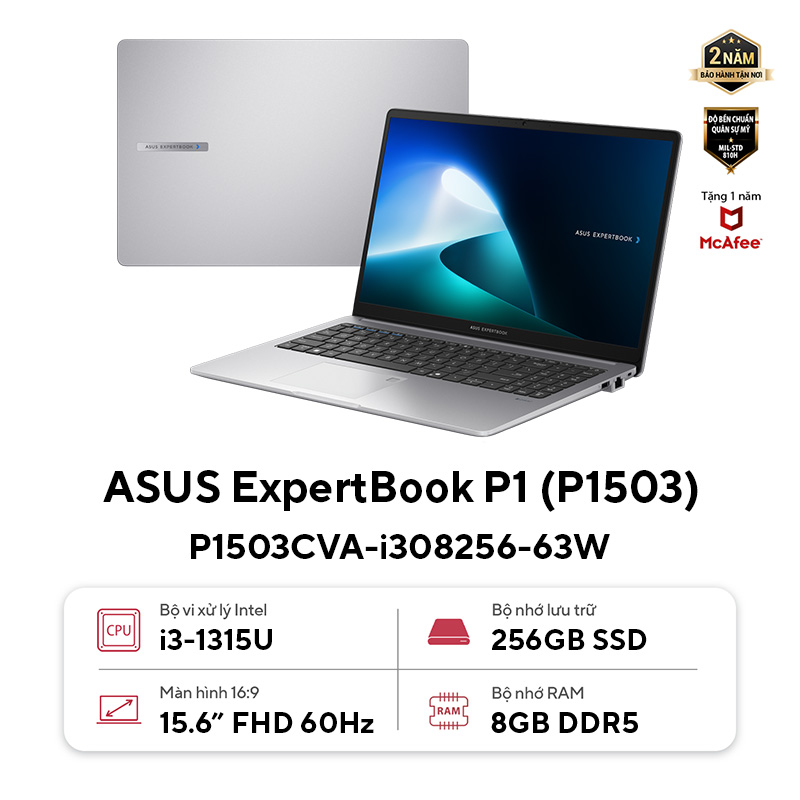 Laptop ASUS ExpertBook P1 P1503CVA-i308256-63W