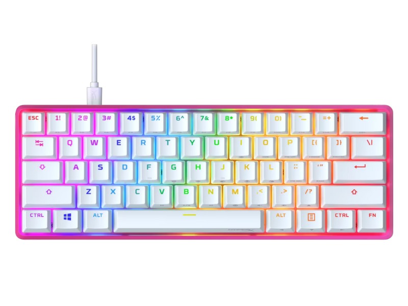 Bàn phím cơ gaming HyperX Alloy Origins 60 màu hồng 572Y6AA#ABA